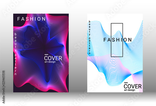 Elegant flowing shapes with harmonious gradients. Perfect for creating modern posters, banners, or digital templates. A visually striking vector design for trendy projects.