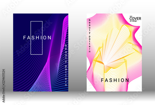 Trendy gradient composition with fluid abstract forms. A versatile and modern design for covers, banners, or creative projects. Editable vector illustration with bold, stylish colors.