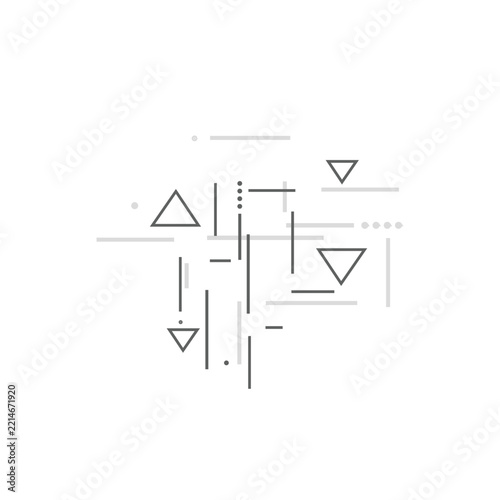 Abstract geometric triangle network line background