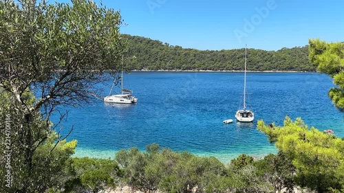 Yachts in Lastovo aquatorium, Croatia