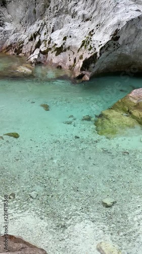 Soca river in Slovenia landscape