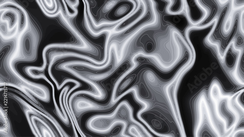 Monochrome Liquid Marble Background Vector, Black and White Abstract Swirl Marble Texture Pattern, Metallic Liquid Silk Surface for Modern Cover Design Ai file