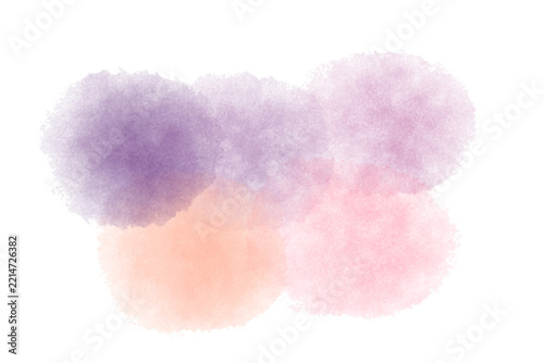 Abstract watercolor paint shape.