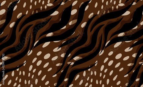 Leopard and zebra pattern design, illustration background,. Textile print pattern.