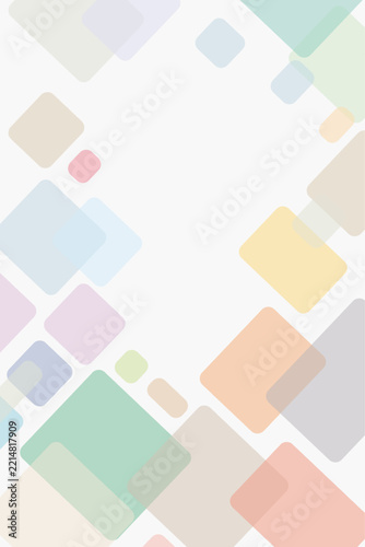 Abstract Pastel Geometric Square Frame Background