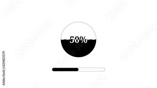 Loading Percentage Progress Bar UI Animation
