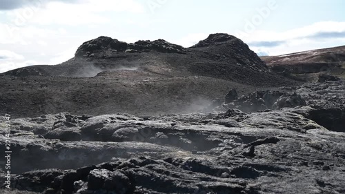 Lava field from 1984 of Krafla, Norðurland eystra, Iceland