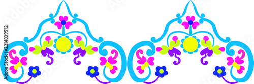 floral pattern. colorful floral pattern. floral pattern that can be repeated