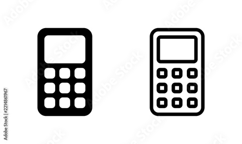 Calculator icon vector. math icon. finances sign
