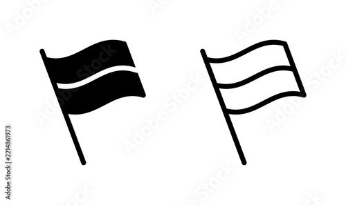 Flag icon vector. simple flag icon. Marker, Location Pin, Goal Achievement Symbol