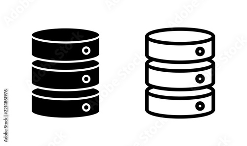 Database icon vector. server icon. storage