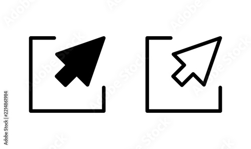External link icon vector. hyperlink chain symbol. download, share,