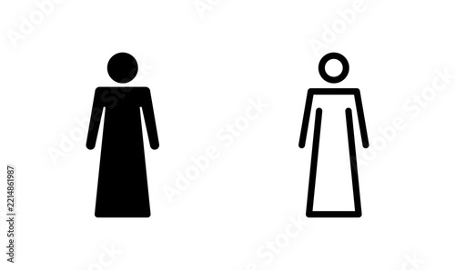 Female icon vector. toilet icon. restroom sign. gender