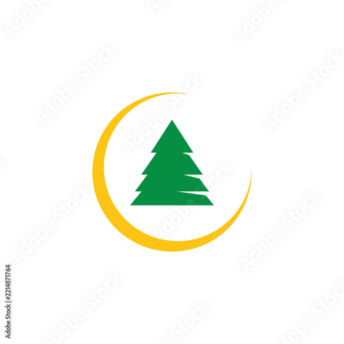 pine tree symbol nature icon