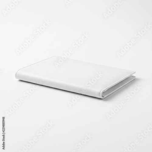 Clean white paperback book mockup with soft shadow for product and branding display
