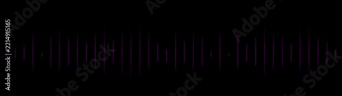 Abstract white audio waveform visualization on a black background, featuring vertical sound bars with varying heights. Minimal and modern digital sound graphic suitable for music,