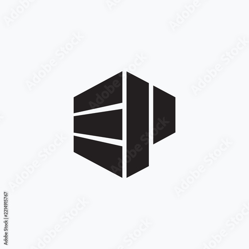 Minimal EP Monogram Logo, Modern PE Initial Logo, Geometric Letter Brand Identity Design.
