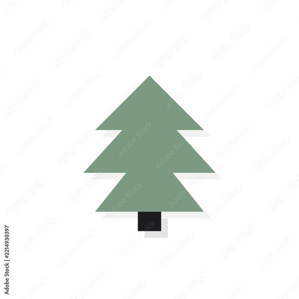 Fototapeta premium Layered evergreen tree for winter holiday season