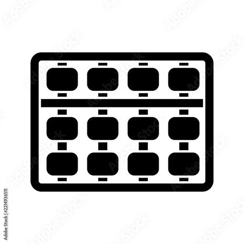 Abacus icon design template
