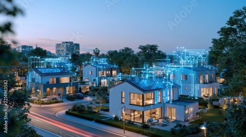 Smart Grid Connected Modern Houses in Sustainable Suburb