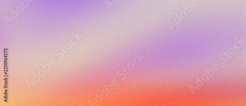 Grainy gradient background with soft purple and orange hues, dreamy abstract texture for social media and web design, aesthetic lo-fi color blur with retro film noise and pastel sunset tones.