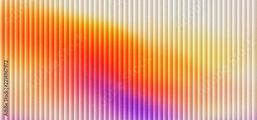Abstract ribbed texture background with vibrant orange and purple color gradient, modern vertical line pattern for digital design, colorful corrugated surface for creative presentation backdrop.