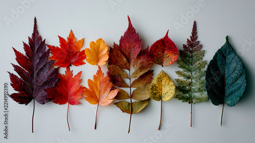 Vibrant Red Autumn Maple Leaf Isolated on a Bright White Background