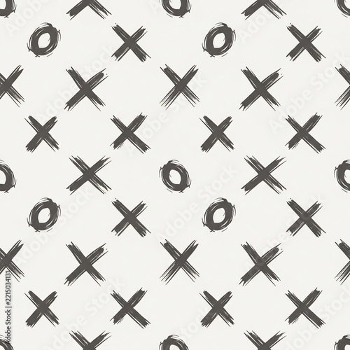 Hand-drawn criss-cross circle pattern texture.