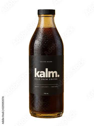 coffe bottle isolated on white