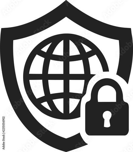 Digital Security and Cybersecurity Icon