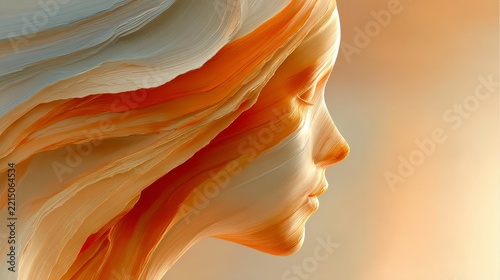 woman made from blue cream