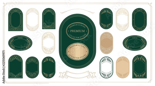 Decorative Labels and Frames - Vintage Design Elements