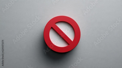 restricted. Red prohibition symbol overlaid on product icon against minimalist gray background. STEM education sheets, lab safety posters, designed for STEM education and laboratory safety posters.
