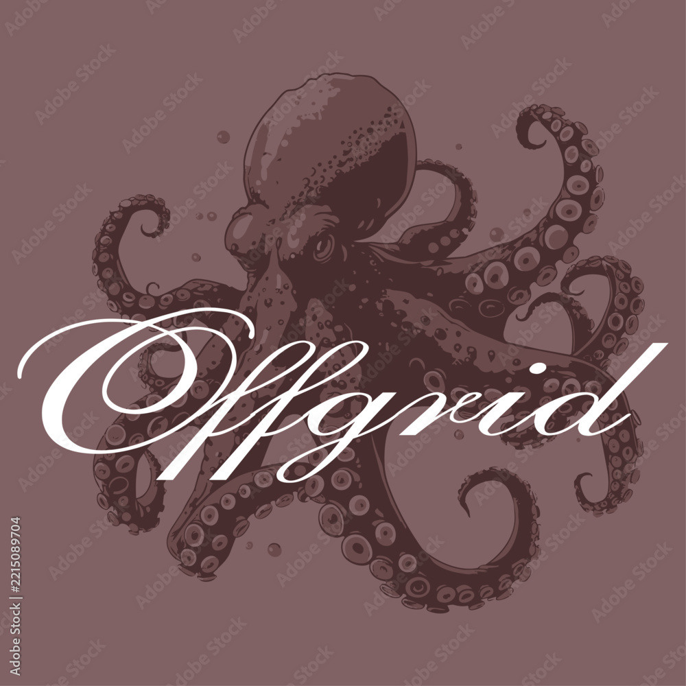 Fototapeta premium Animal Creatures artistic drawn for graphic use