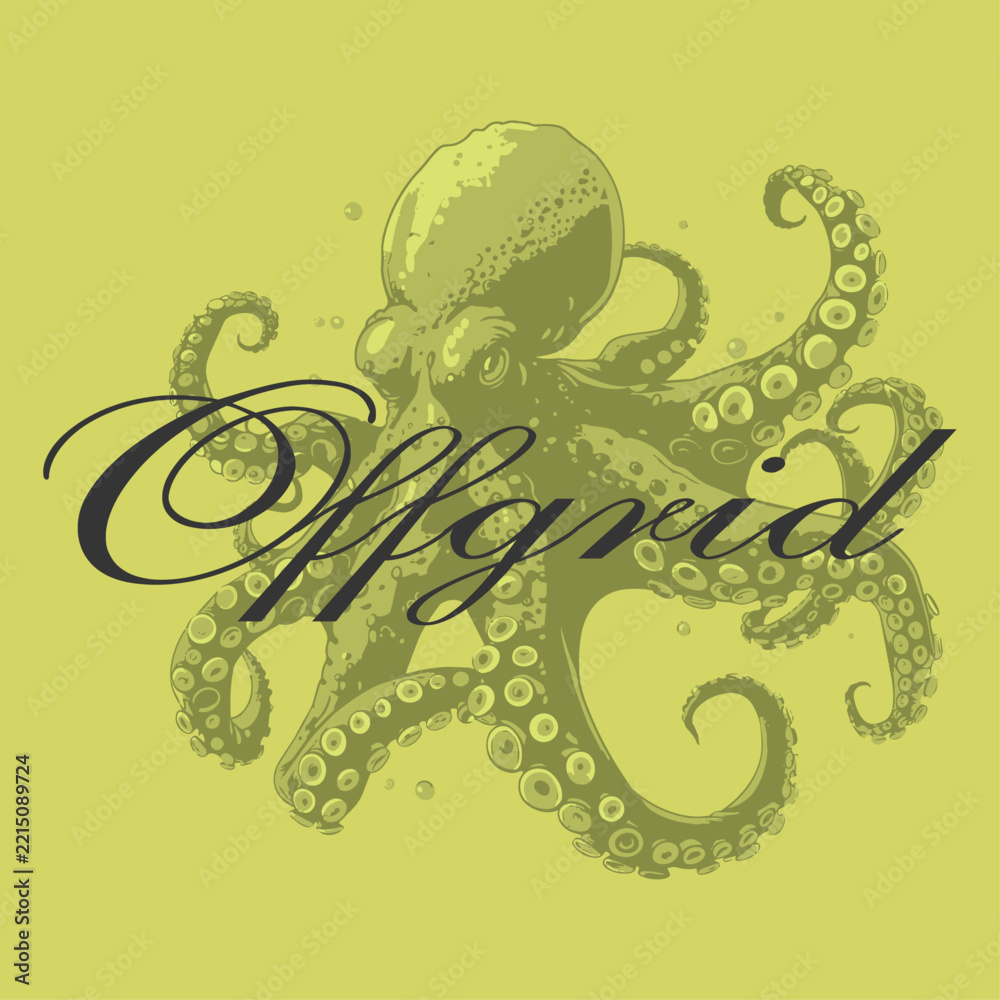 Fototapeta premium Animal Creatures artistic drawn for graphic use