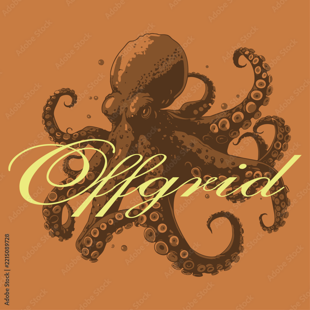 Fototapeta premium Animal Creatures artistic drawn for graphic use