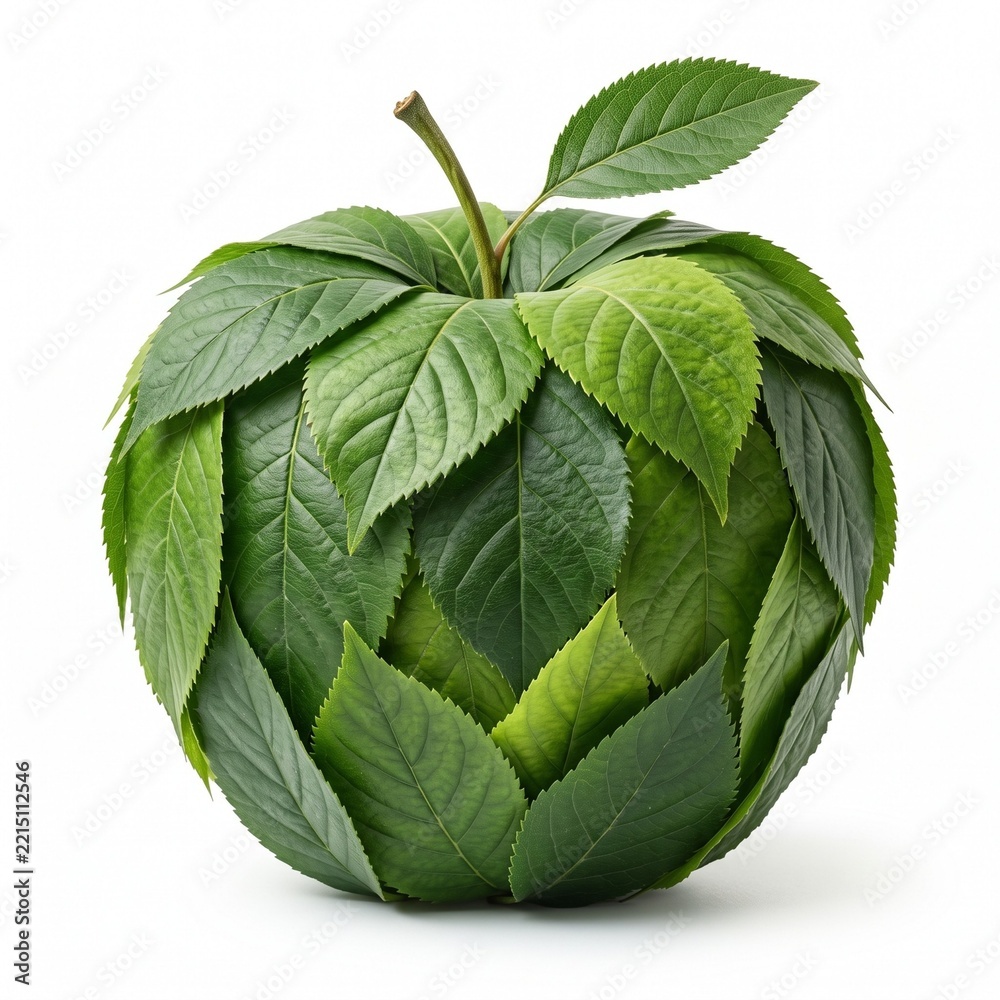 Fototapeta premium Apple Made With Leaf 