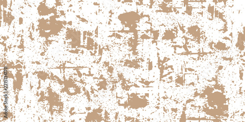 Textured abstract pattern with beige splatters and grunge elements on a white background