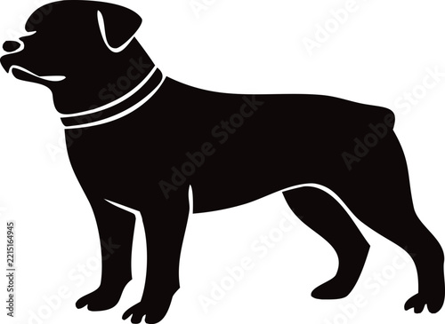 Clean canine silhouette vector suitable for dog logos, pet businesses, veterinary branding, animal rescue projects, social media graphics, posters, merchandise, and print design.