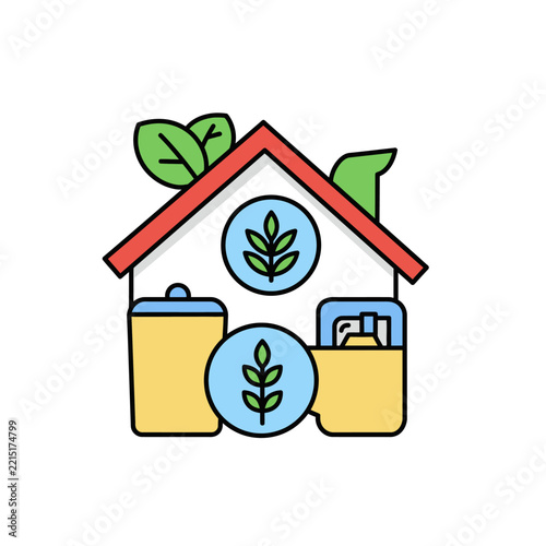 EcoFriendly Home with Sustainable Practices and Green Initiatives.