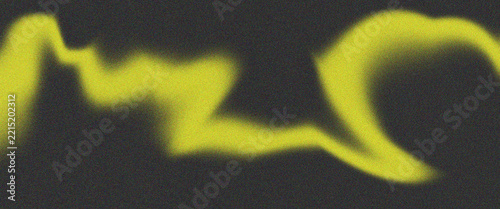 Abstract vibrant yellow and black grainy gradient background texture. Minimalistic dark neon lime lo-fi noise backdrop, bright golden aura blurred liquid wavy mesh light leaks banner vector pattern 