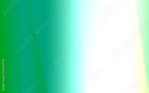 Glowing Vertical Green Light Stripes And Gradients On Dark Environment