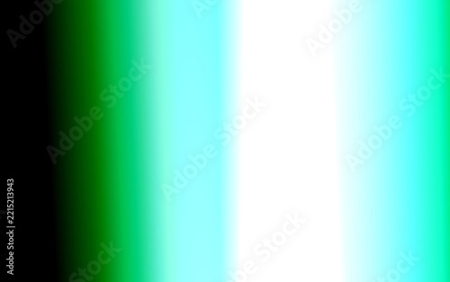 Vertical Neon Green Light Rays And Glowing Stripes On Black Background