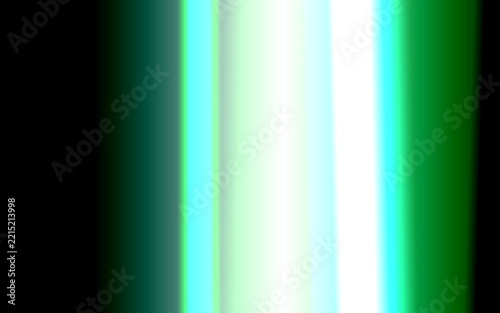 Glowing Vertical Light Lines And Green Gradients Over Dark Backdrop