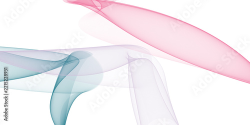 Abstract background with flowing lines in pink, blue, and purple colors isolated on transparent background