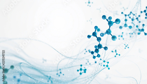 Modern Blue Healthcare Medical Background with DNA and Medical Symbols