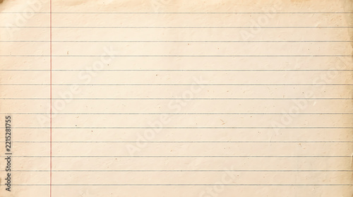 Aged vintage paper texture with horizontal lines and subtle stains for a rustic background or document design