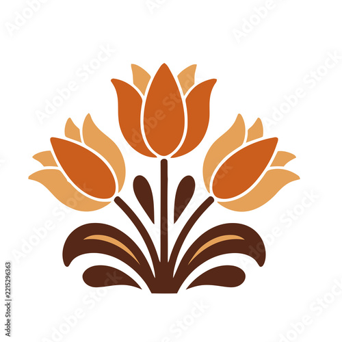 Stylized Floral Arrangement