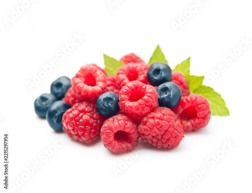 Sweet assort berries raspberries and blueberries