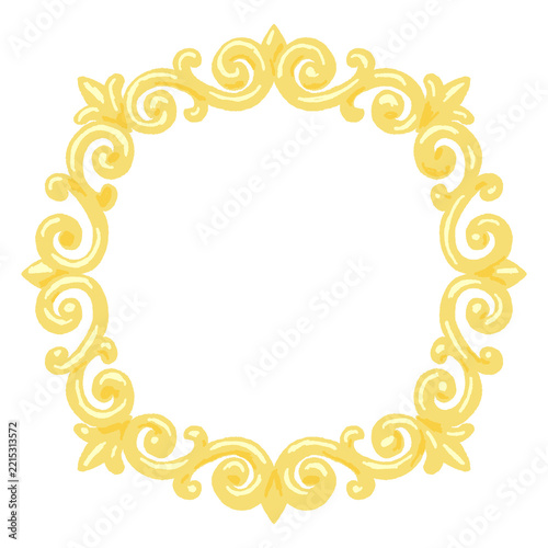 frame border gold golden yellow